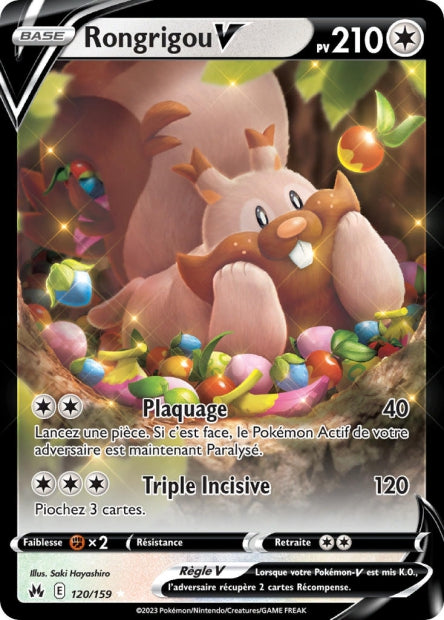 Carte Pokémon Rongrigou V 120/159 CRZ EB12_5 LorenZone