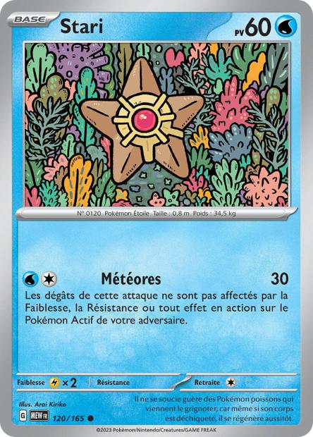 Carte Pokémon Stari 120/165 MEW 151 EV3_5  Neuf FR LorenZone