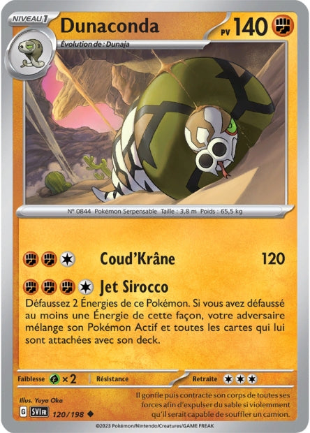 Carte Pokémon Dunaconda 120/198 SV1 EV01 LorenZone