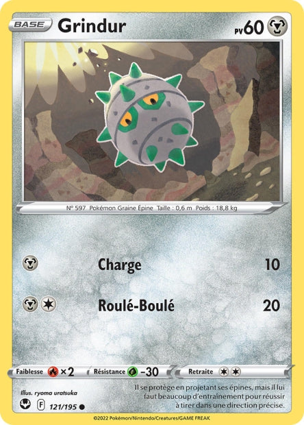 Carte Pokémon Grindur 121/195 SIT Tempete Argentee EB12 Neuf FR LorenZone