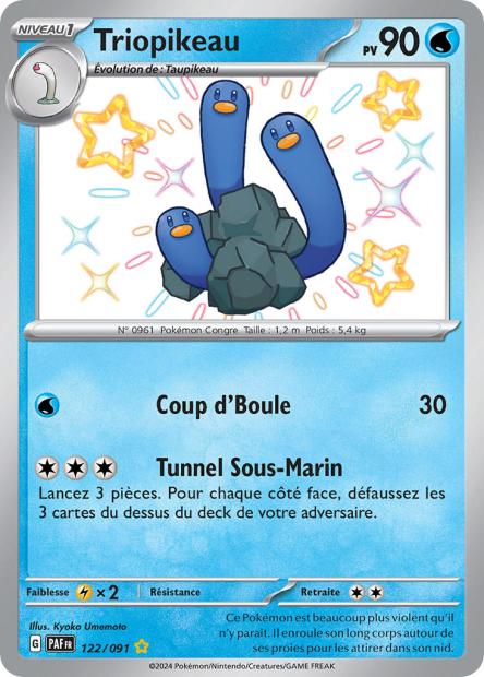 Carte Pokémon Triopikeau 122/091 Destinees de Palea EV4_5 LorenZone