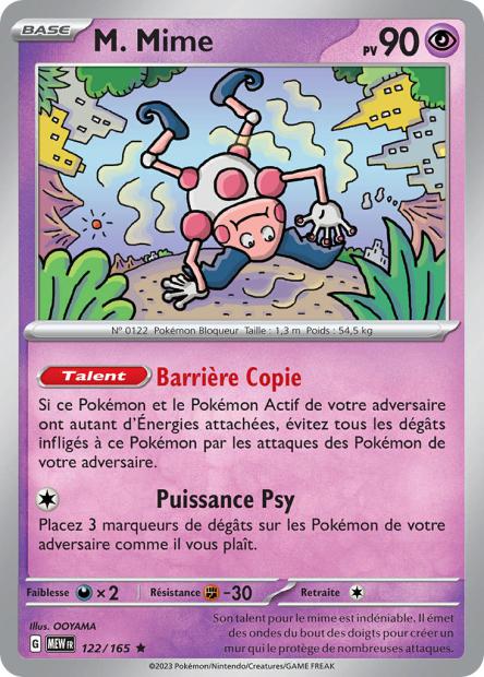 Carte Pokémon M.Mime 122/165 MEW 151 EV3_5  Neuf FR LorenZone