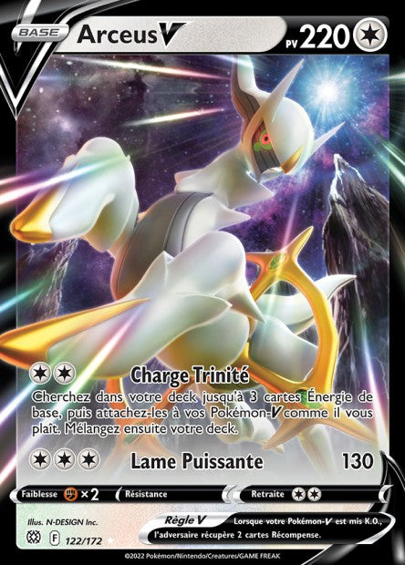 Carte Pokémon Arceus V 122/172 BRS EB09 LorenZone
