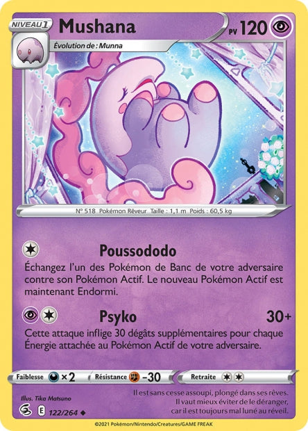 Carte Pokémon Mushana 122/264 FST EB08 LorenZone