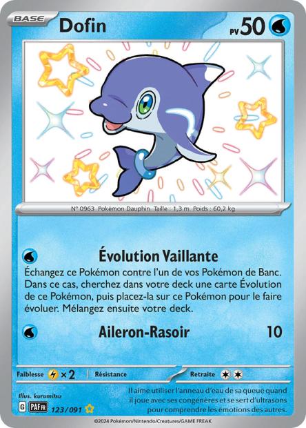 Carte Pokémon Dofin 123/091 Destinees de Palea EV4_5 LorenZone