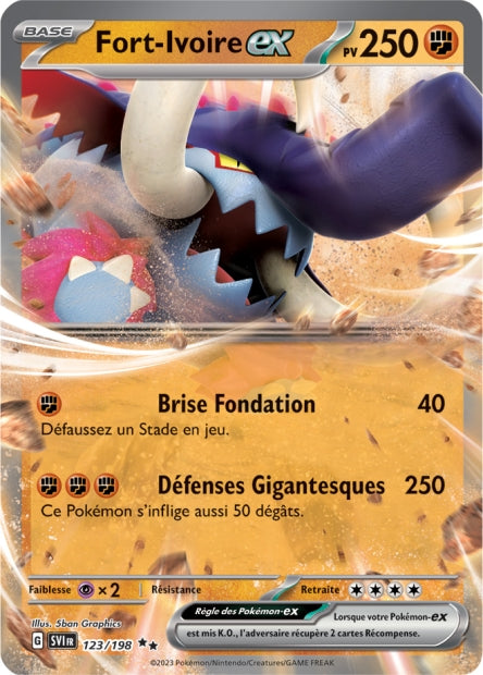 Carte Pokémon Fort-Ivoire EX 123/198 SV1 EV01 LorenZone