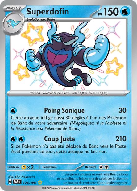 Carte Pokémon Superdofin 124/091 Destinees de Palea EV4_5 LorenZone