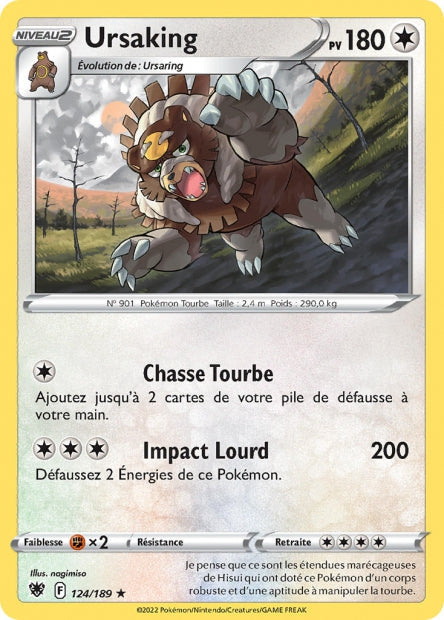 Carte Pokémon Ursaking 124/189 ASR EB10 LorenZone