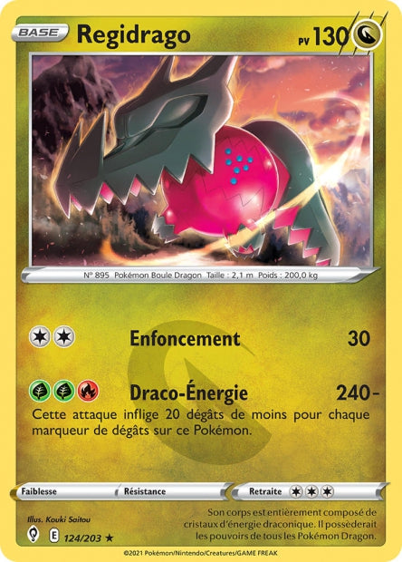 Carte Pokémon Regidrago 124/203 EVS EB07 LorenZone