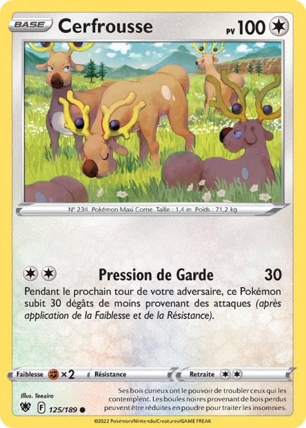 Carte Pokémon Cerfrousse 125/189 ASR EB10 LorenZone