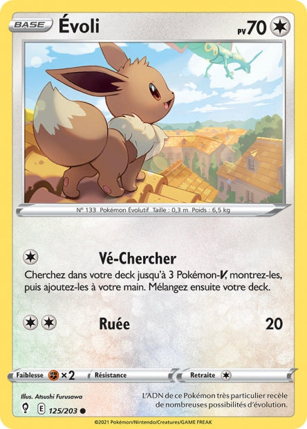Carte Pokémon Évoli 125/203 EVS EB07 LorenZone