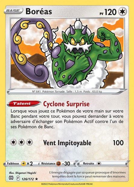 Carte Pokémon Boréas 126/172 BRS EB09 LorenZone