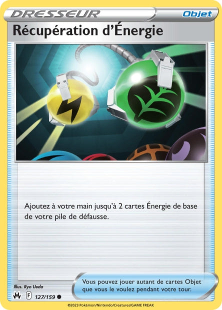 Carte Pokémon Récupération d’Énergie 127/159 CRZ EB12_5 LorenZone