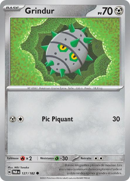 Carte Pokémon Grindur 127/182 PAR Faille Paradoxe EV04 Neuf FR LorenZone
