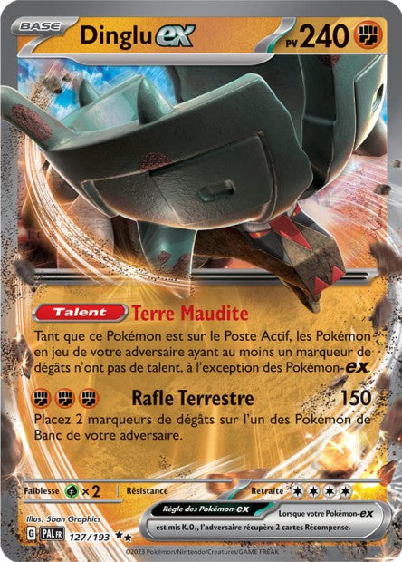 Carte Pokémon Dinglu EX 127/193 PAL EV02 LorenZone