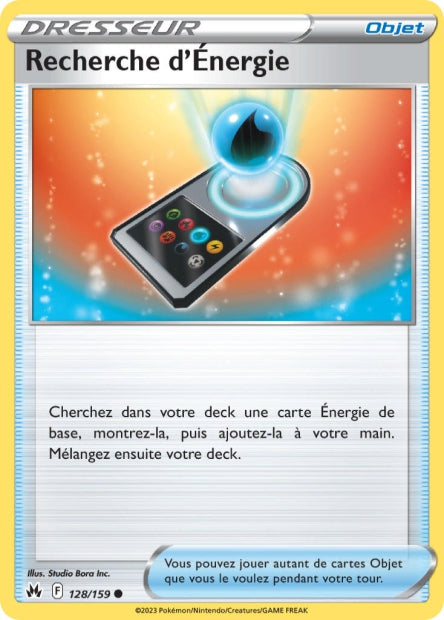 Carte Pokémon Recherche d’Énergie 128/159 CRZ EB12_5 LorenZone