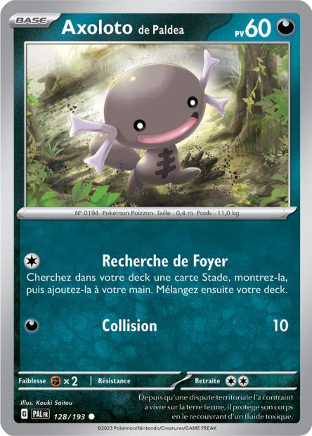 Carte Pokémon Axoloto de Paldea 128/193 PAL EV02 LorenZone