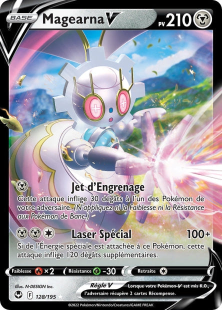 Carte Pokémon Magearna V 128/195 SIT Tempete Argentee EB12 Neuf FR LorenZone