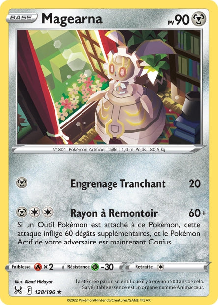 Carte Pokémon Magearna 128/196 LOR Origine Perdue EB11 Neuf FR LorenZone