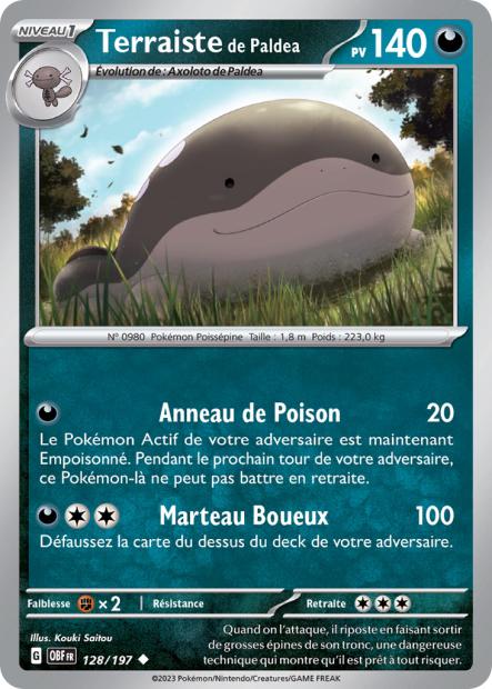 Carte Pokémon Terraiste de Paldea 128/197 Flammes Obsidiennes EV03 LorenZone