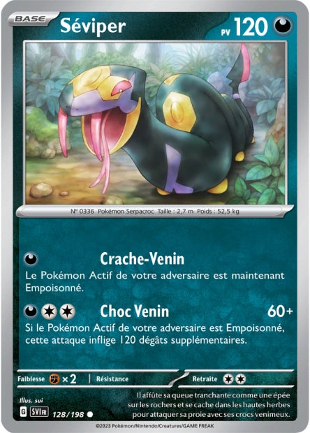 Carte Pokémon Séviper 128/198 SV1 EV01 LorenZone