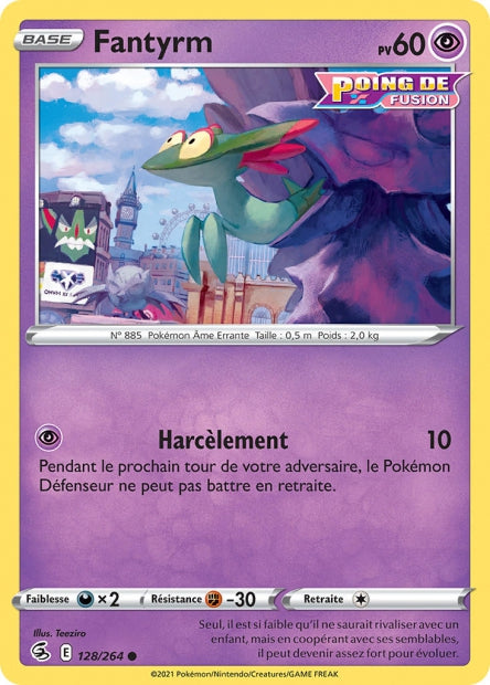 Carte Pokémon Fantyrm 128/264 FST EB08 LorenZone