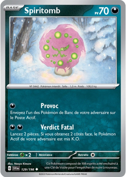 Carte Pokémon Spiritomb 129/198 SV1 EV01 LorenZone