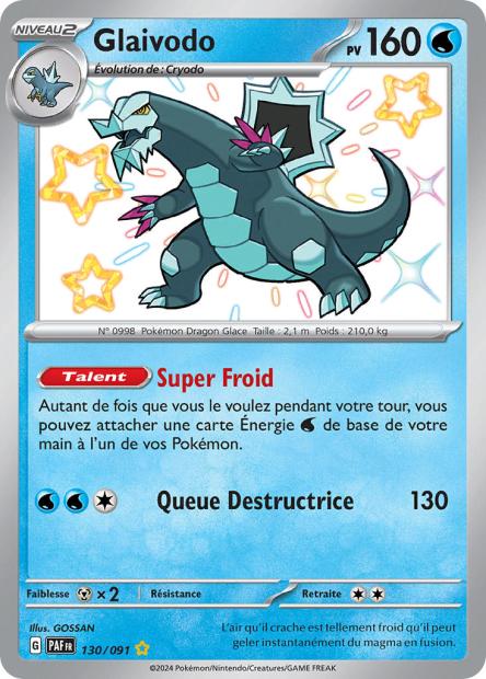 Carte Pokémon Glaivodo 130/091 Destinees de Palea EV4_5 LorenZone