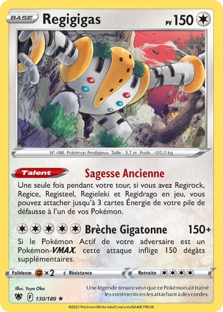 Carte Pokémon Regigigas 130/189 ASR EB10 LorenZone