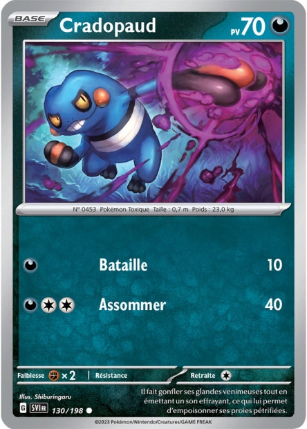 Carte Pokémon Cradopaud 130/198 SV1 EV01 LorenZone