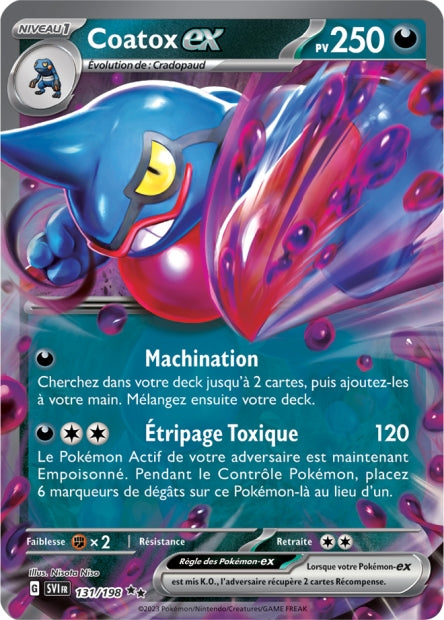 Carte Pokémon Coatox EX 131/198 SV1 EV01 LorenZone