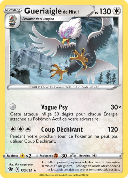 Carte Pokémon Gueriaigle de Hisui 132/189 ASR EB10 LorenZone