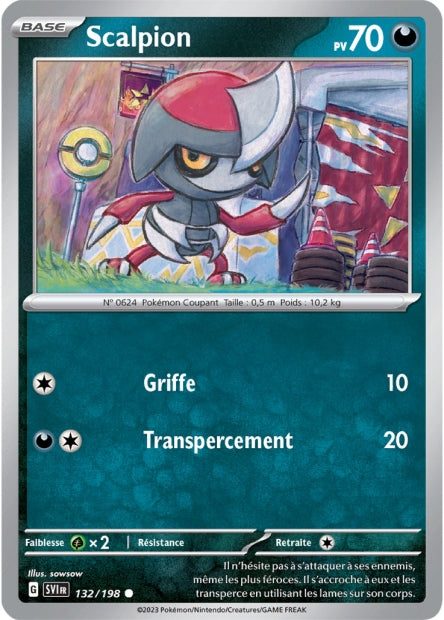 Carte Pokémon Scalpion 132/198 SV1 EV01 LorenZone