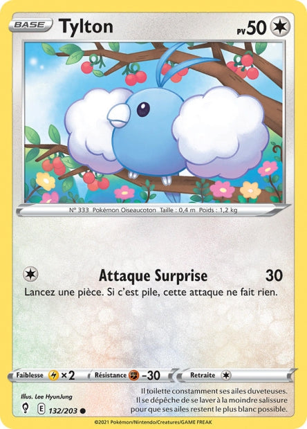 Carte Pokémon Tylton 132/203 EVS EB07 LorenZone