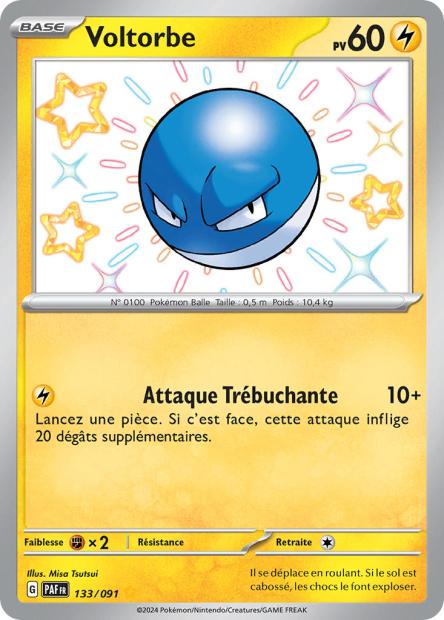 Carte Pokémon Voltorbe 133/091 Destinees de Palea EV4_5 LorenZone
