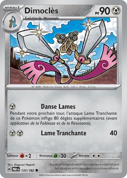 Carte Pokémon Dimoclès 133/182 PAR Faille Paradoxe EV04 Neuf FR LorenZone