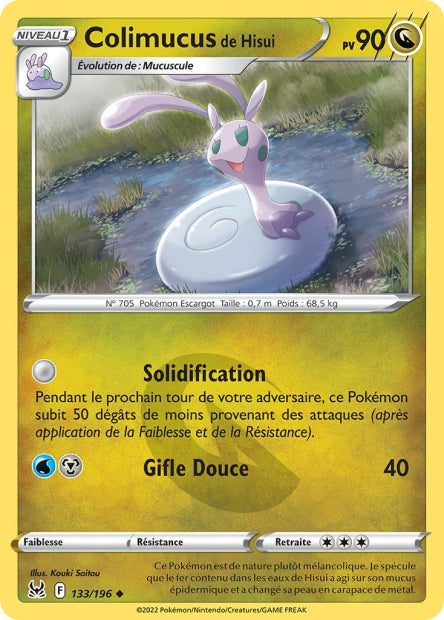 Carte Pokémon Colimucus de Hisui 133/196 LOR Origine Perdue EB11 Neuf FR LorenZone