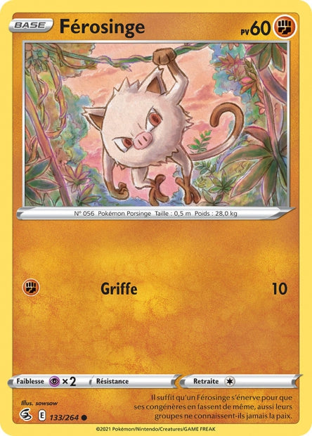 Carte Pokémon Férosinge 133/264 FST EB08 LorenZone