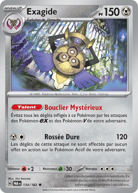Carte Pokémon Exagide 134/182 PAR Faille Paradoxe EV04 Neuf FR LorenZone
