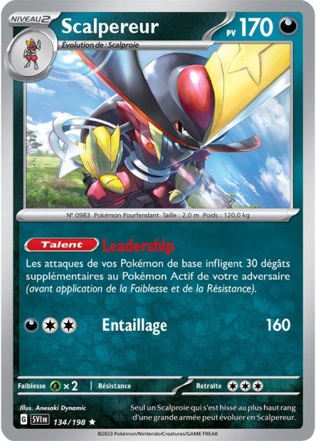 Carte Pokémon Scalpereur 134/198 SV1 EV01 LorenZone