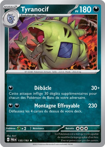 Carte Pokémon Tyranocif 135/193 PAL EV02 LorenZone
