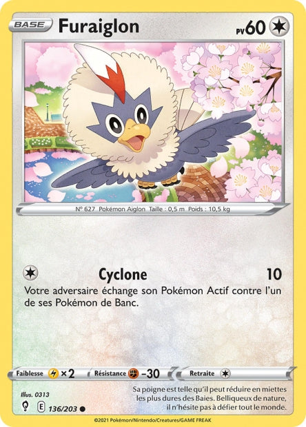 Carte Pokémon Furaiglon 136/203 EVS EB07 LorenZone