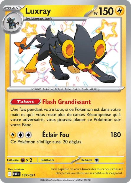 Carte Pokémon Luxray 137/091 Destinees de Palea EV4_5 LorenZone
