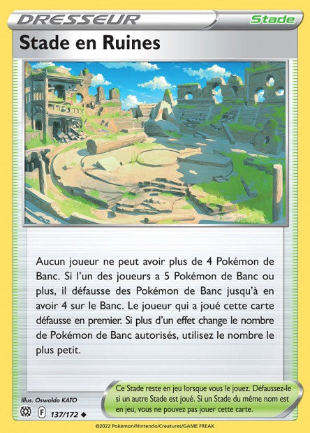 Carte Pokémon Stade Ruines 137/172 BRS EB09 LorenZone