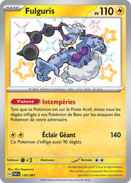 Carte Pokémon Fulguris 139/091 Destinees de Palea EV4_5 LorenZone