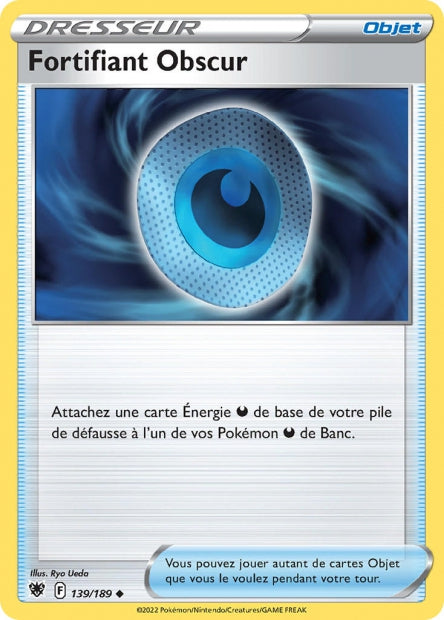 Carte Pokémon Fortifiant Obscur 139/189 ASR EB10 LorenZone
