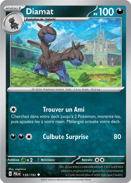 Carte Pokémon Diamat 139/193 PAL EV02 LorenZone