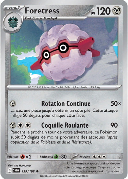 Carte Pokémon Foretress 139/198 SV1 EV01 LorenZone