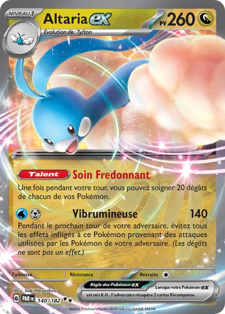 Carte Pokémon Altaria EX 140/182 PAR Faille Paradoxe EV04 Neuf FR LorenZone