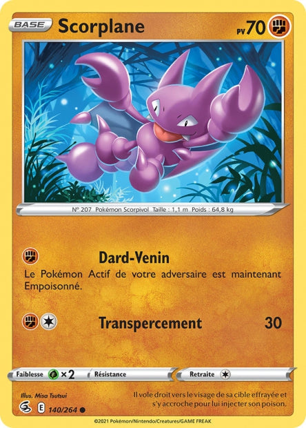 Carte Pokémon Scorplane 140/264 FST EB08 LorenZone